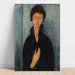 Reproduktion av målningen La Femme aux yeux bleus - Amedeo Modigliani