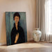 Reproduktion av målningen La Femme aux yeux bleus - Amedeo Modigliani