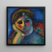 La Femme pensante - Alexej von Jawlensky — inramlat konstverk på väggen