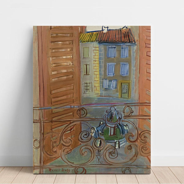 Reproduktion av målningen La Fontaine à Aspet - Raoul Dufy