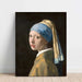 Reproduktion av målningen La Jeune fille à la perle av Johannes Vermeer