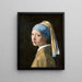 Reproduktion av målningen La Jeune fille à la perle av Johannes Vermeer