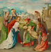 La Lamentation - Maître de la Vierge entre les Vierges — visat i en interiör
