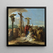 La Lamentation au pied de la croix - Giovanni Domenico Tiepolo — inramlat konstverk på väggen