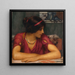 La Lettre - John William Godward — inramlat konstverk på väggen