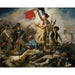 Reproduktion av målningen av målning Friheten på barrikaderna - Eugène Delacroix