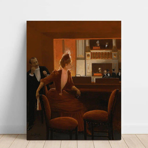 Reproduktion av målningen La Loge - Jean Béraud