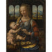 Reproduktion av målningen La Madone à l'œillet - Leonardo da Vinci