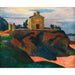 Reproduktion av målningen La Maison Du Pan-Du - Paul Gauguin