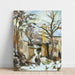 L La Maison Rondest Sous La Neige, Pontoise Eller Chemin De L'hermitage, Pontoise, Under The Snow - Camille Pissarro