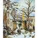 L La Maison Rondest Sous La Neige, Pontoise Eller Chemin De L'hermitage, Pontoise, Under The Snow - Camille Pissarro