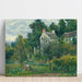 Reproduktion av målningen La Maison Rondest och dess trädgård vid Hermitage, Pontoise - Camille Pissarro