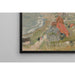 Reproduktion av målningen La Maison au Bord du Chemin ou Maisons sur la Falaise - Pierre Bonnard
