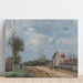 Reproduktion av målningen La Maison de Monsieur Musy, Route de Marly, Louveciennes - Camille Pissarro