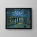 Reproduktion av målningen La Nuit étoilée sur le Rhône - Vincent Van Gogh