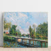 Reproduktion av målningen La Passerelle - Chemin de Halage du Canal du Loing - Alfred Sisley
