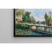 Reproduktion av målningen La Passerelle - Chemin de Halage du Canal du Loing - Alfred Sisley