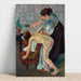 Reproduktion av målningen La Petite Fille au Miroir - Suzanne Valadon