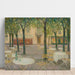 Reproduktion av målningen La Place des buveurs d'eau, Aix-les-Bains - Henri Le Sidaner