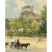 Reproduktion av målningen La Place du Louvre - Louis Béroud