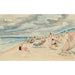 Reproduktion av målningen La Plage de Deauville - Henri Lebasque