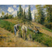 Reproduktion av målningen La Récolte, Pontoise - Camille Pissarro