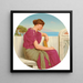 La Réponse - John William Godward — inramlat konstverk på väggen