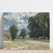 Reproduktion av målningen La Route de Marly-le-Roi - Alfred Sisley