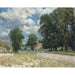 Reproduktion av målningen La Route de Marly-le-Roi - Alfred Sisley