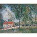 Reproduktion av målningen La Route de Moret à Saint-Mammès - Alfred Sisley