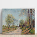 Reproduktion av målningen La Route de Veneux - Alfred Sisley