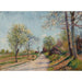 Reproduktion av målningen La Route de Veneux - Alfred Sisley