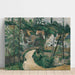 Reproduktion av målningen La Route tournante - Paul Cézanne