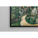 Reproduktion av målningen La Route tournante - Paul Cézanne
