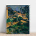 Reproduktion av målningen La Route tournante à Montgeroult - Paul Cézanne
