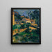 Reproduktion av målningen La Route tournante à Montgeroult - Paul Cézanne