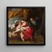 La Sainte Famille - Jan Van Den Hoecke — inramlat konstverk på väggen