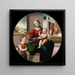La Sainte Famille avec Saint Jean-Baptiste - Fra Bartolommeo — inramlat konstverk på väggen