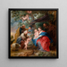 La Sainte Famille sous un pommier - Peter Paul Rubens — inramlat konstverk på väggen