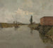 La Schelde i Dendermonde - Albert Baertsoen — vy av konstverket