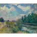 Reproduktion av målningen La Seine à Bougival (1876) - Alfred Sisley