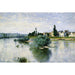 Reproduktion av målningen La Seine à Lavacourt - Claude Monet
