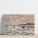 Reproduktion av målningen La Seine à Lavacourt, Débâcle - Claude Monet