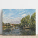 Reproduktion av målningen La Seine à Port-Marly - Camille Pissarro