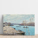 Reproduktion av målningen La Seine à Port-Marly, tas de sable (1875) - Alfred Sisley
