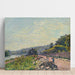 Reproduktion av målningen La Seine au Bas-Meudon - Alfred Sisley