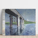 Reproduktion av målningen La Seine och järnvägsbron i Argenteuil - Gustave Caillebotte