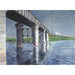 Reproduktion av målningen La Seine och järnvägsbron i Argenteuil - Gustave Caillebotte