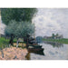 Reproduktion av målningen La Seine près de Bougival - Alfred Sisley