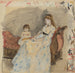 La Sœur de l'Artiste, Edma avec sa Fille Jeanne - Berthe Morisot — vy av konstverket